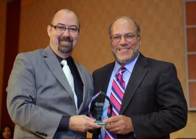 Master of Ceremonies Troy Costales, of Oregon, and me